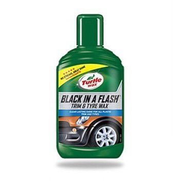 Turtle Wax Black In A Flash Trim & Tyre Wax 300ml